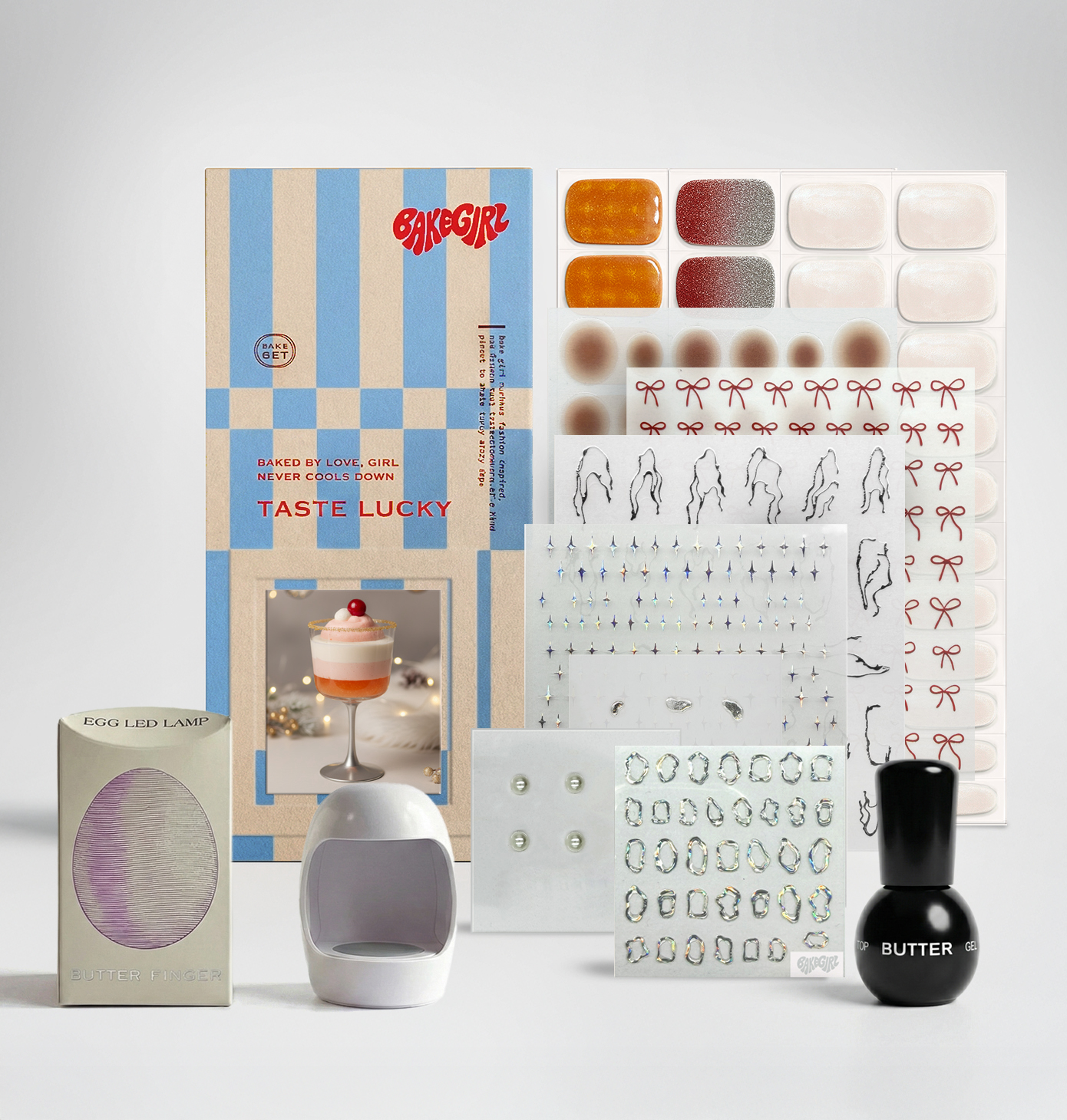 Moonlit Parfait Glass Nail Set